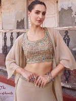 Chiku Pure Georgette Readymade Sharara Choli